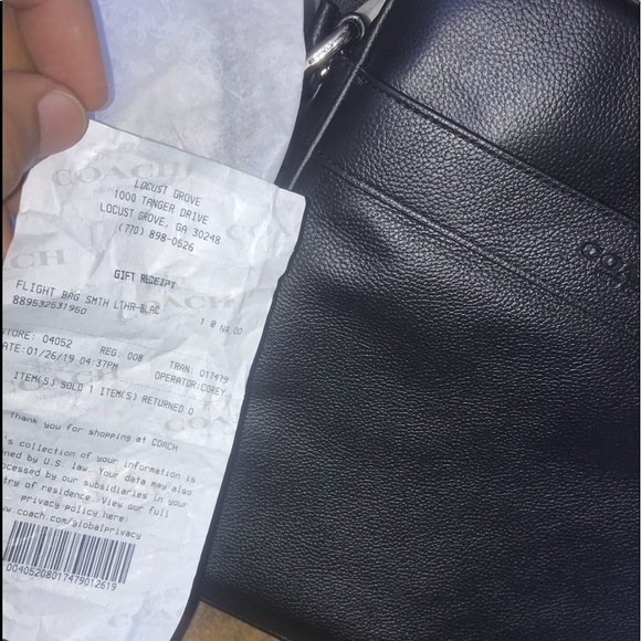 All Black Coach Over The Shoulder Bag - Picture 5 of 5